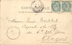 Surroundings of Montpellier Palavas Floods CPA the bath