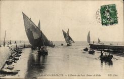 Palavas Floods CPA Entering of the port Return of sin