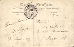 Palavas Floods CPA Entering of the port Return of sin