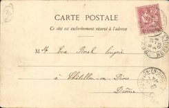 Beziers CPA Panorama taken of the 9 locks