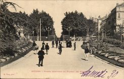 Beziers CPA main entrance of the plate of the Poets