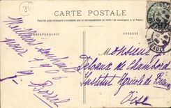 Beziers CPA main entrance of the plate of the Poets