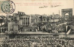 Vestal CPA lyric Tragedy in 3 acts Beziers August 26th and 28th 1906 Entrance triumphal of Gallic Licius (theater)