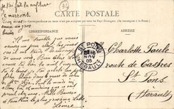 Beziers CPA heretic the Grand ballet will oepra in 3 acts arena August 27th and 29th 1900 (theater)