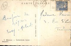 Beziers CPA Cathedral Saint Nazaire