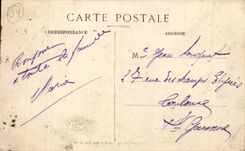 Beziers CPA the esplanade and the barracks of the hussards