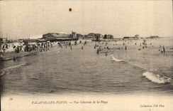 Palavas Floods CPA View of the beach