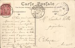 Palavas Floods CPA Seen from of the pier