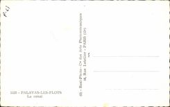 Palavas Floods CPA the canal