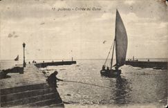 Palavas Floods CPA Entrance of the canal