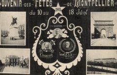 Montpellier CPA Souvenir des fetes du 10 au 18 juin 1905 