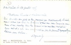 Montpellier CPA Le palais de justice et l'arc de triomphe