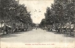 Beziers CPA the alleys Paul Riquet