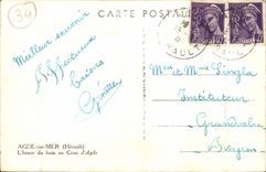 Agde on Sea - the hour of the bath in Grau of Agde - CPA