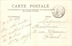 Beziers CPA the place of the Republic (tram)