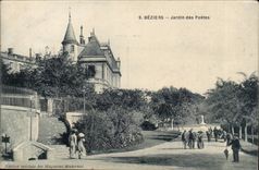 Beziers CPA Garden of the poets