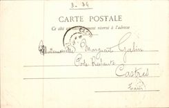 Beziers CPA Panorama taken of the 9 locks