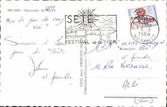 MODERN CARD Souvenir of SEte Cette