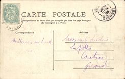 Dig CPA Camp of Courtine Military camp Meal of under officers (militaria)