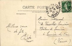 View dig CPA Camp of Courtine tents (militaria)