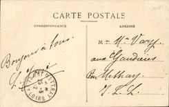 CPA Lager von Courtine Canon 155 Rimailho (militaria) graben