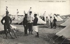 Dig CPA Camp of Courtine Visite officers (militaria)