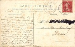 Dig CPA Camp of Courtine the mess of the officers and a corner of the camp (militaria)