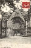 Creuse CPA Portail de l'eglise du Moutier d'ahun