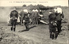 Dig CPA Camp of Courtine Concours of shooting (militaria)