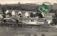 Dig CPA CAmp of Courtine 2nd brigade a sight of the quarters (militaria)