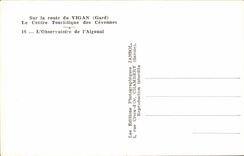 Vigan CPA auf der Strasse das Reiseverkehrszentrum des Cevennes das Observatorium von Aigoual