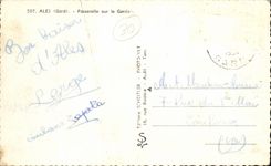 Ales CPA Footbridge on Gardon