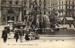 CPA Lyon the Bartholdi fountain