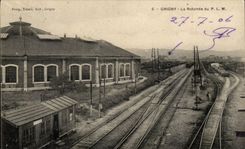 CPA Grigny the rotunda of the PLM Train