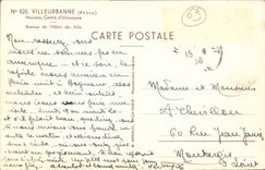 Villeurbanne CPA Nouveau centers town planning avenue of the town hall