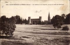Saint Bonnet Cold CPA the castle and the vault seen of the road of Chevinay