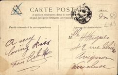 CPA Places of Yzeron Arrivee of the cars