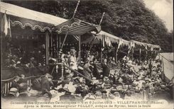 CPA Contest of the gymnastes catholic July 5th and 6th 1913 Villefranche TOP