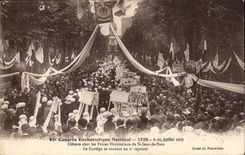 Lyon CPA 6th congers eucharistic national 6 July 10th 1927 Encloses in the hospitallers of St Jean of God