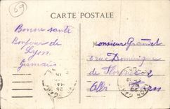 Lyon CPA the man of the rock Statue of Jean kleberger Benefactor of the city