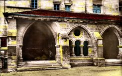 Luxeuil CPA Entrance of the cloister