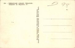 Versailles CPA Large TRianon Room of Napoleon 1st