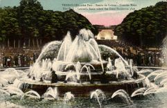 Versailles CPA the basin of Latone Large water