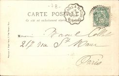 CPA Beynes Outfall on Mauldre Seen from of the bridge of the large mill 'upstream)