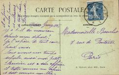 Interior Chevreuse CPA of the ruins of the Madeleine Western Tower