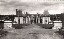 CPA Castle of Large Wood the principal frontage