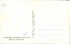 CPA Castle of Rambouillet presidential Residence