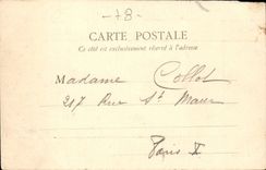 Versailles CPA Park of small Trianon the door of the hamlet