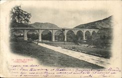 CPA Vallee de l'Aude Viaduc d'Axal