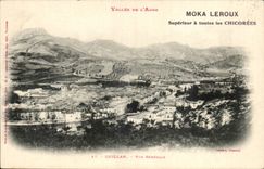 Quillan - Vue Generale - Moka Leroux - Superieur a toutes les Chicorees -- CPA 